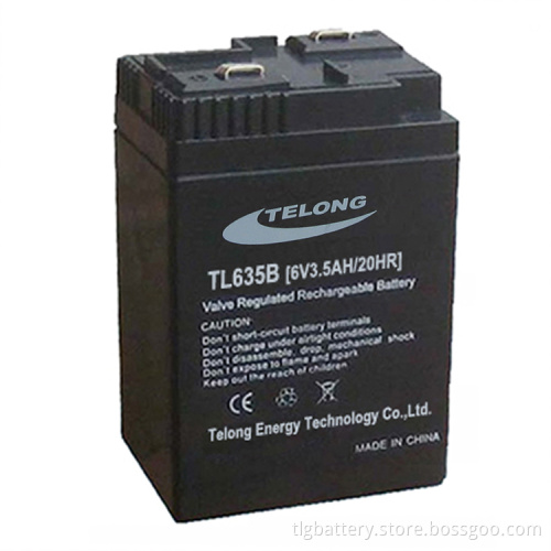 AGM Lead Acid Battery 6V 3.5ah for UPS